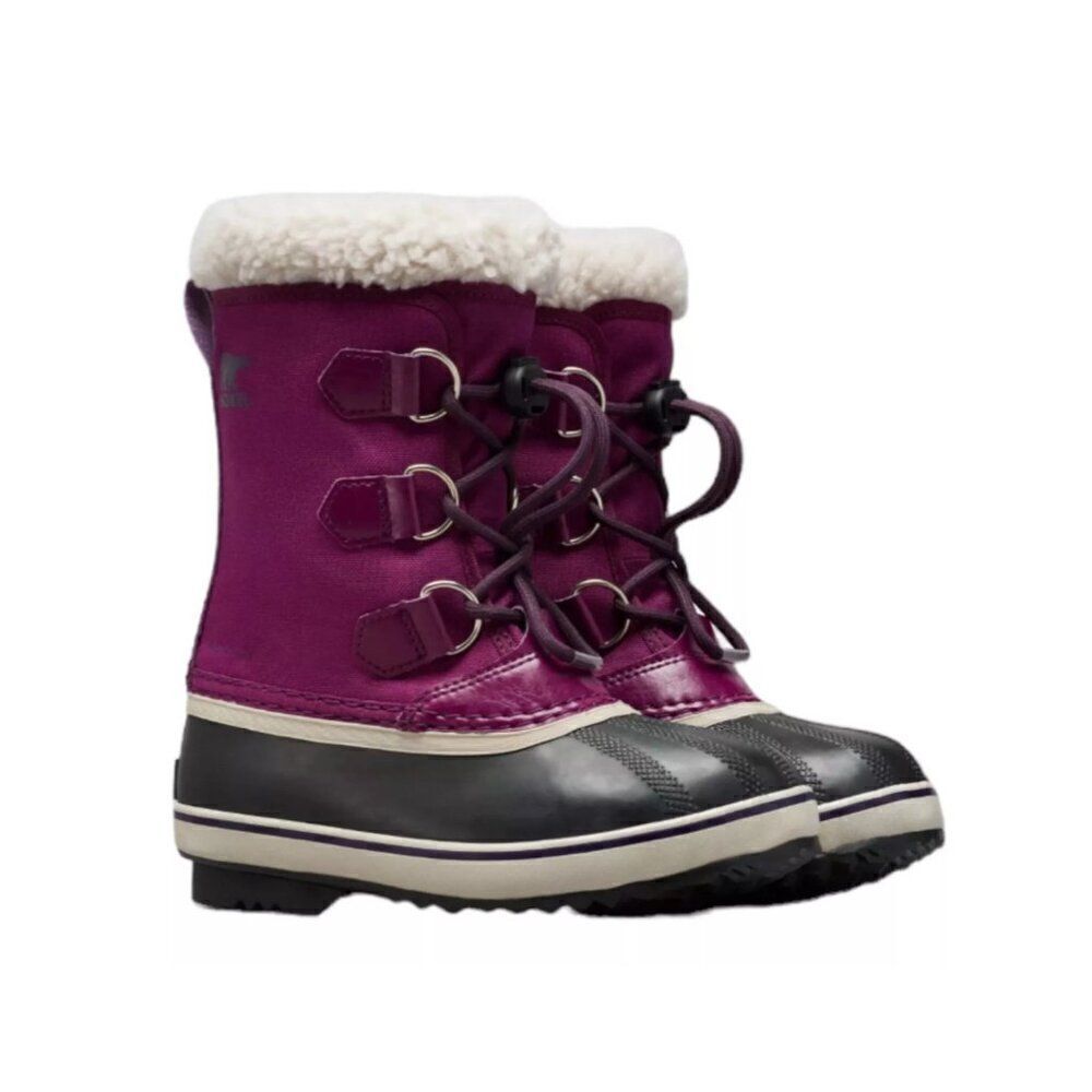 Sorel Yoot Pac Girls Boots Snow Winter Nylon Waterproof Size 3